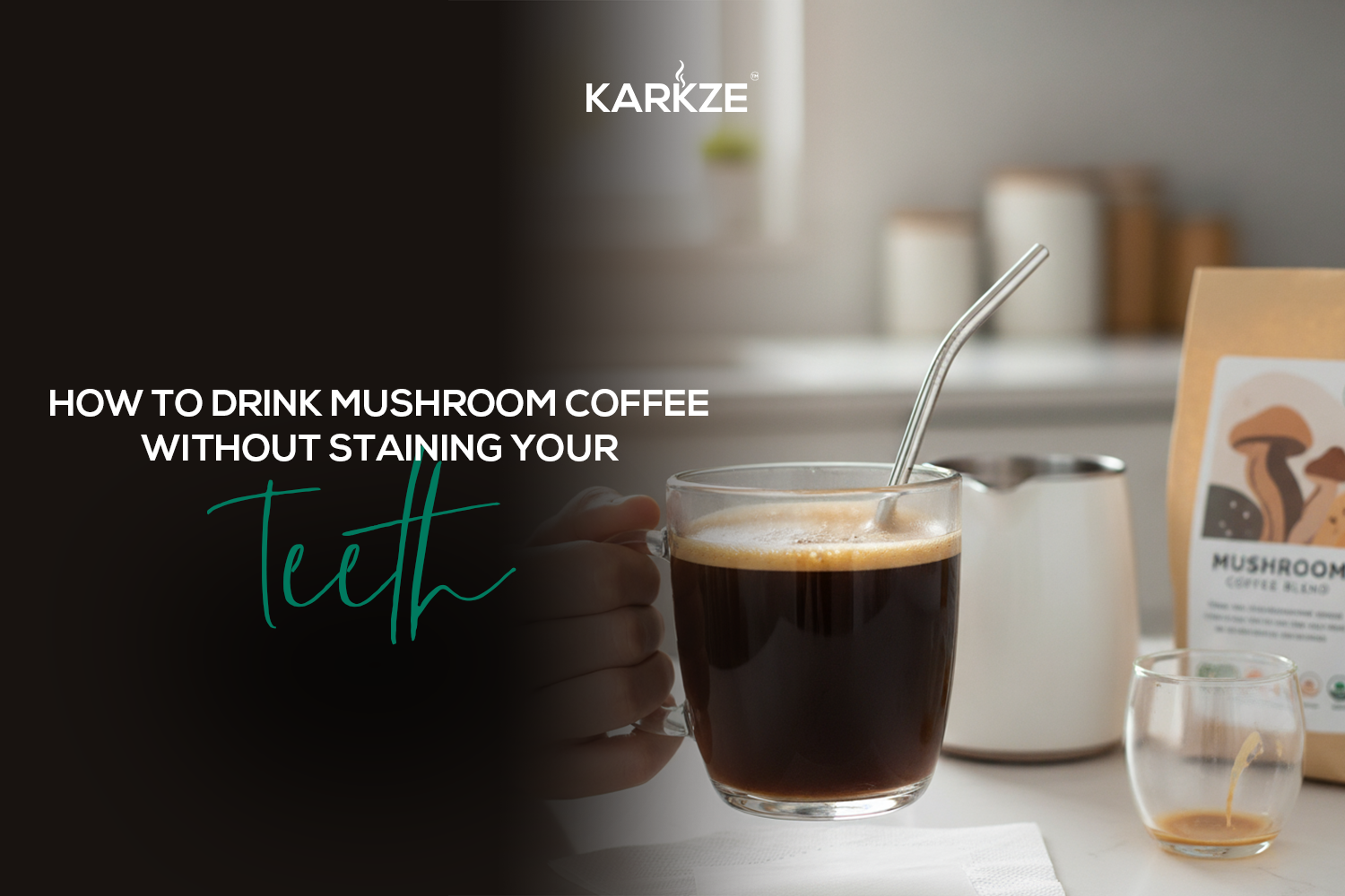How to Drink Mushroom Coffee Without Staining Your Teeth