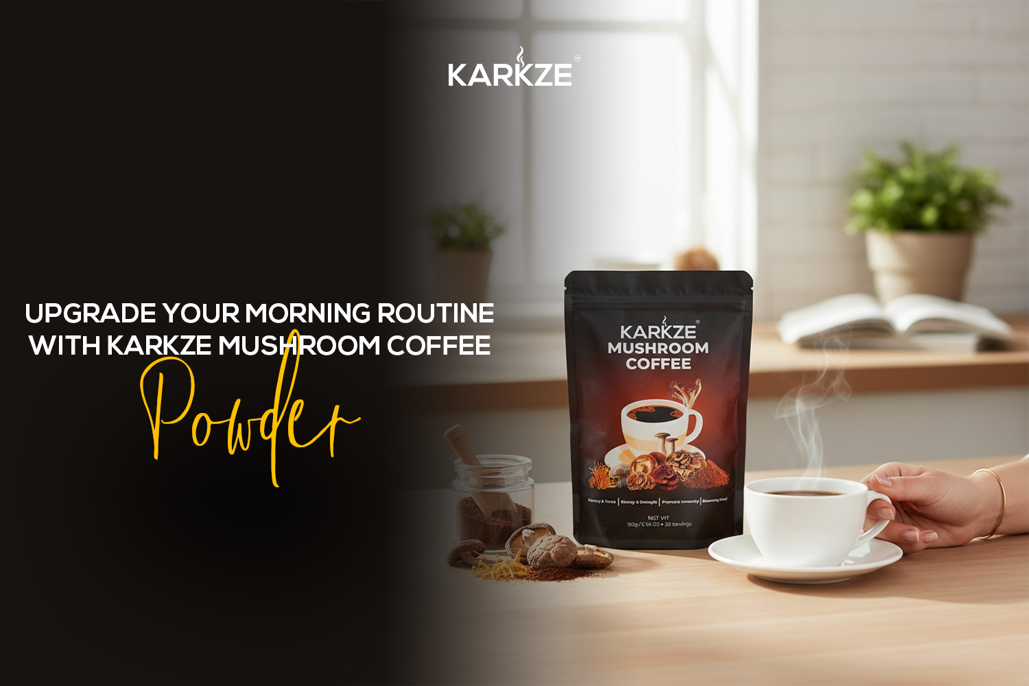 Upgrade Your Morning Routine with Karkze Mushroom Coffee Powder